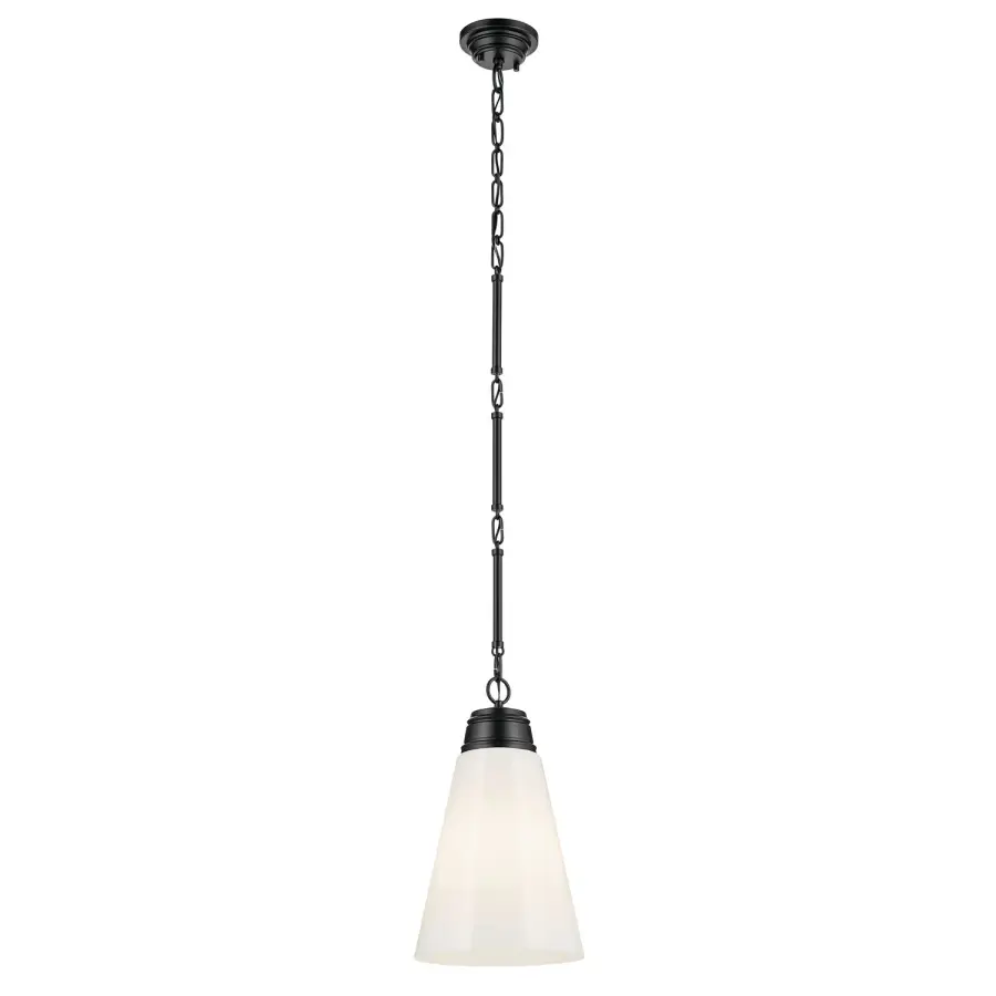 Marsailli One Light Pendant in Black