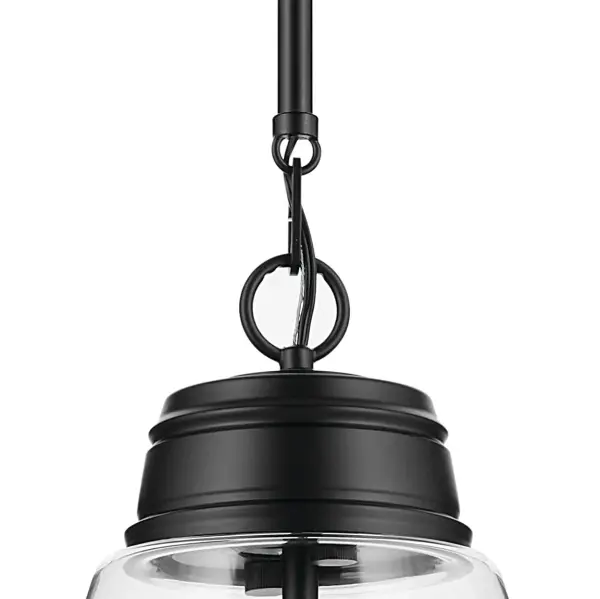 Marsailli Black Glass Cone Pendant - Image 3