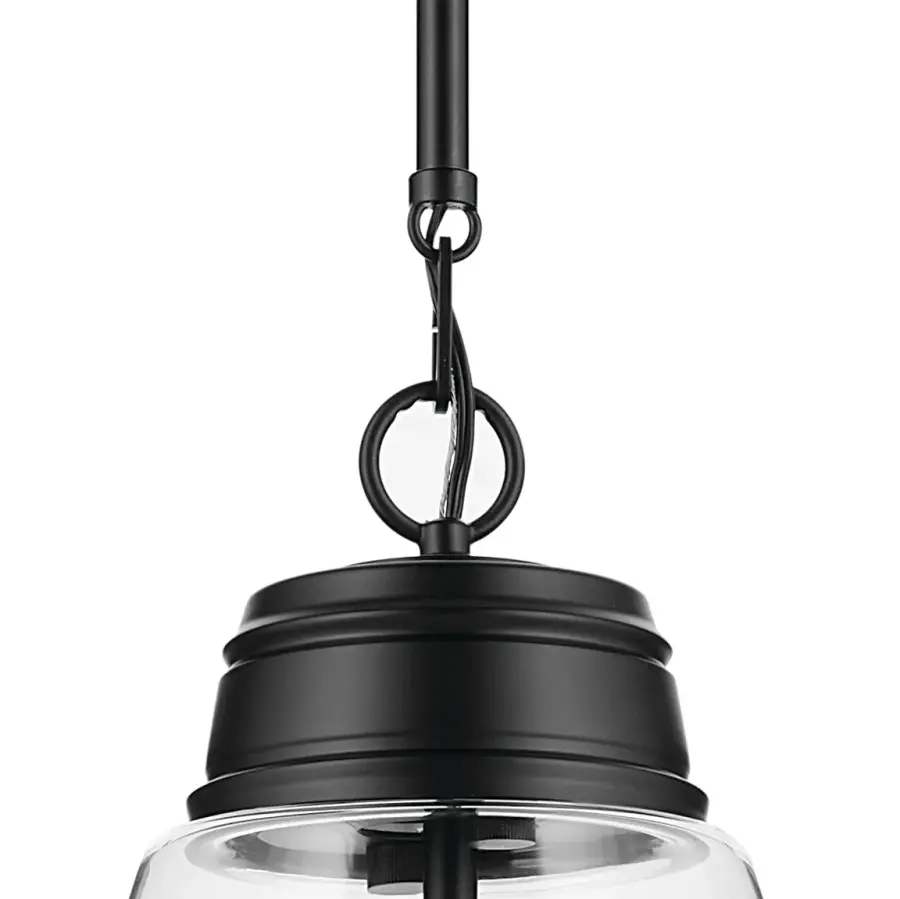 Marsailli Black Glass Cone Pendant - Image 3