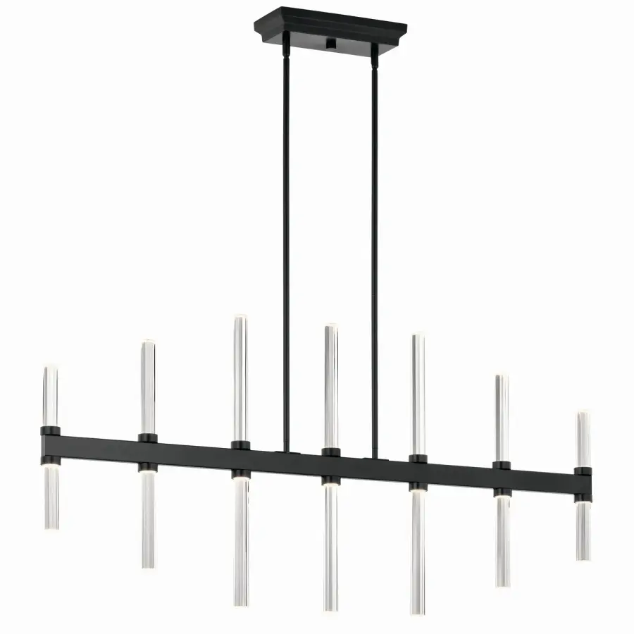 Sycara LED Linear Chandelier in Black