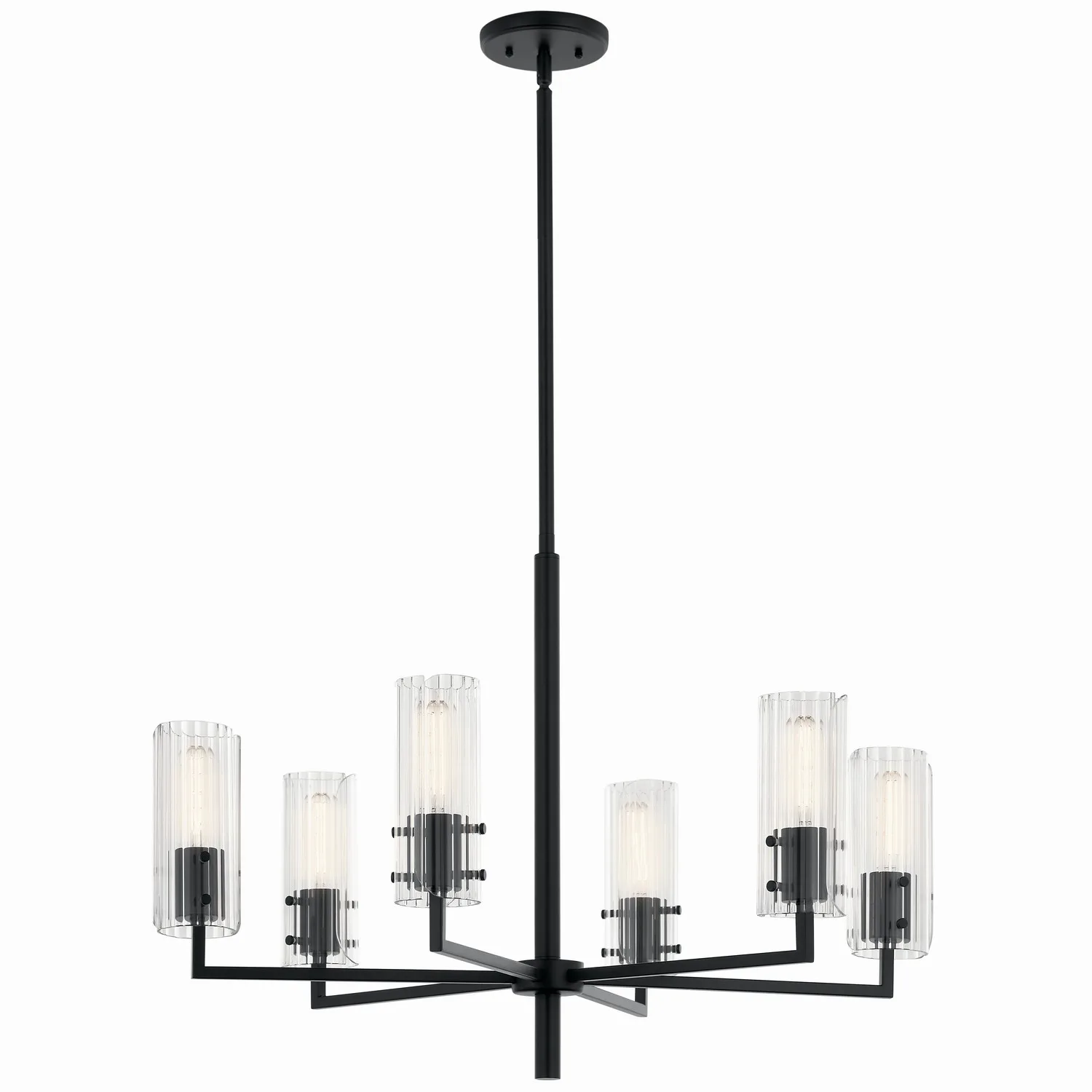Velestino 6-Light Chandelier in Black