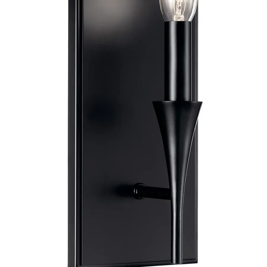 Alvaro 11.5" 1-Light Wall Sconce in Black - Image 3