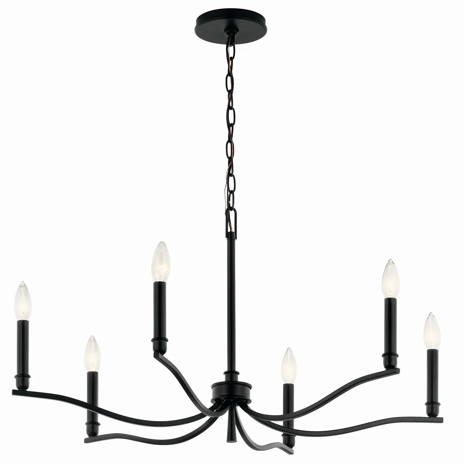 Malene 6-Light Chandelier in Black
