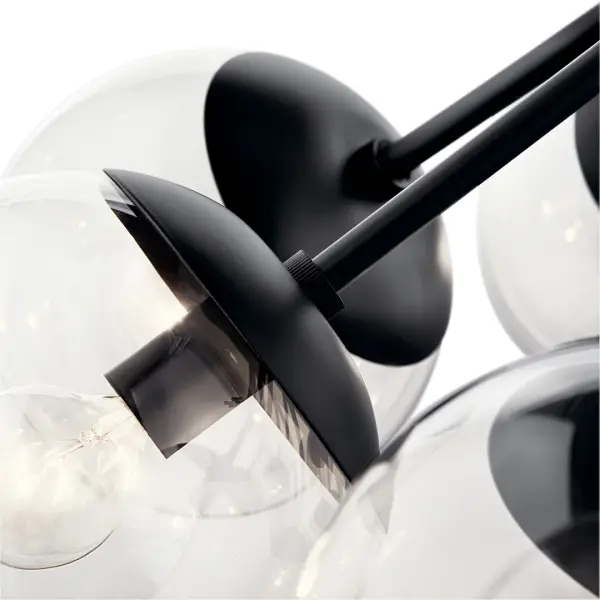 Bold 30" Statement Chandelier with Convertible Design Flexibility - Image 3