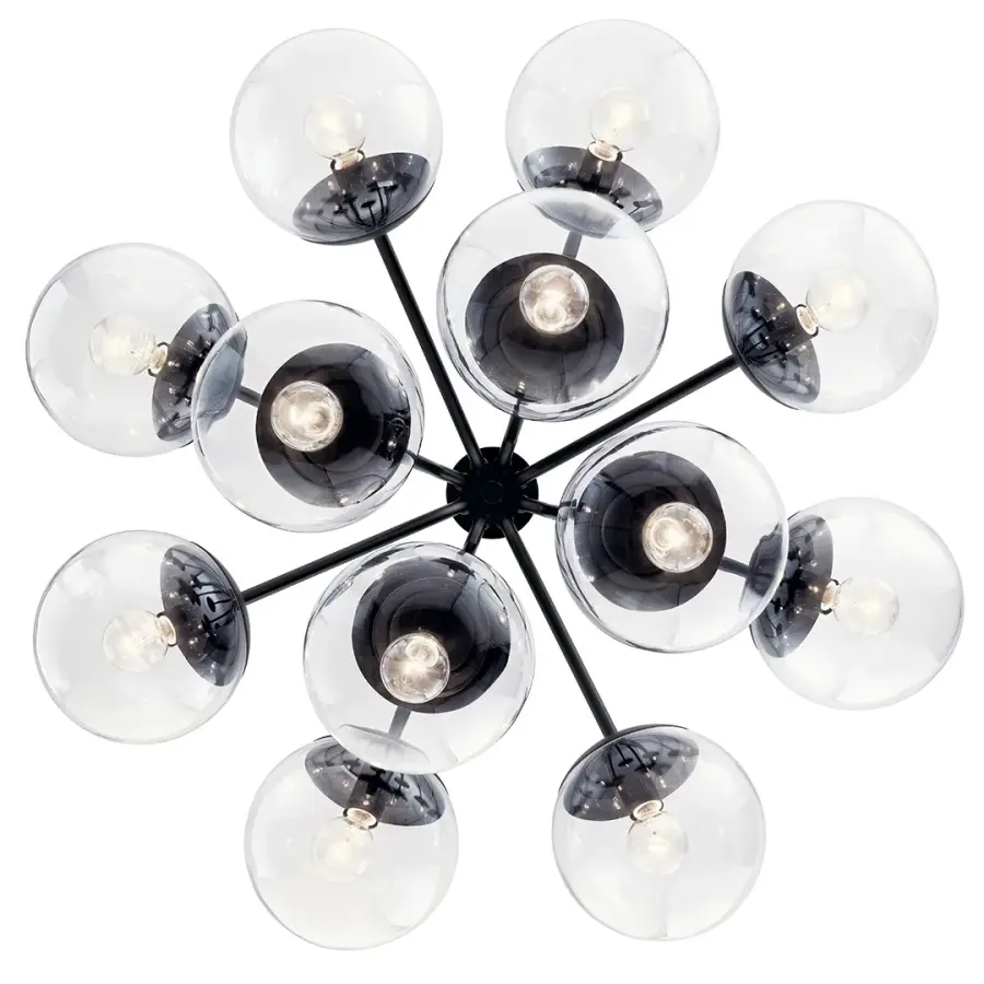 Bold 30" Statement Chandelier with Convertible Design Flexibility - Image 4