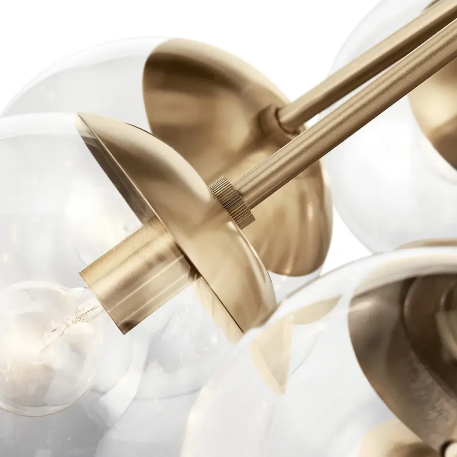 Grand 12-Light Chandelier with Convertible Design Flexibility - Image 3