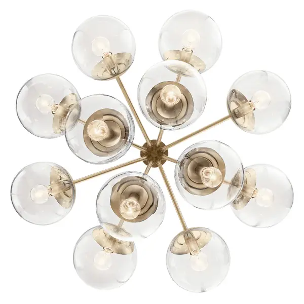Grand 12-Light Chandelier with Convertible Design Flexibility - Image 4