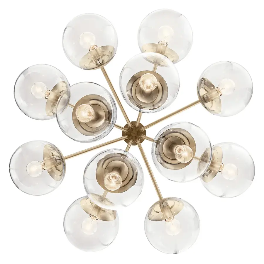 Grand 12-Light Chandelier with Convertible Design Flexibility - Image 4
