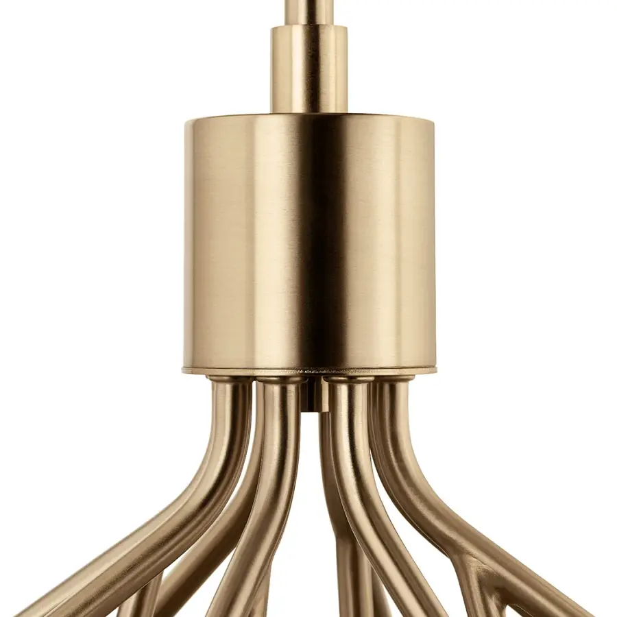 Grand 12-Light Chandelier with Convertible Design Flexibility - Image 5