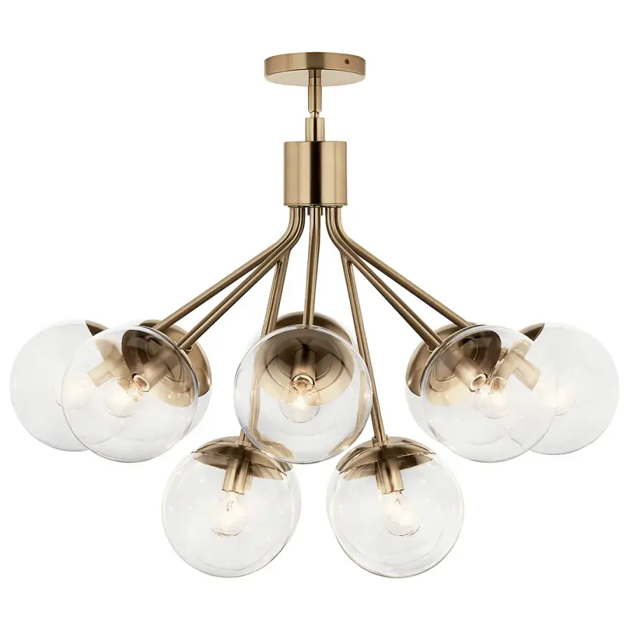 Grand 12-Light Chandelier with Convertible Design Flexibility - Image 6