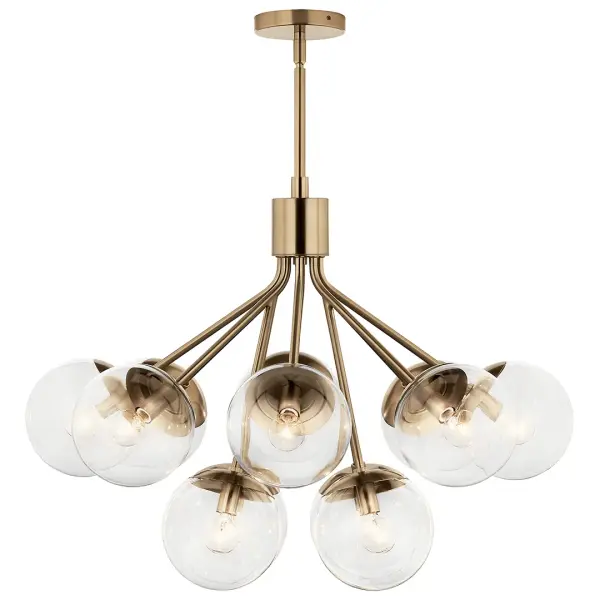 Grand 12-Light Chandelier with Convertible Design Flexibility - Image 7