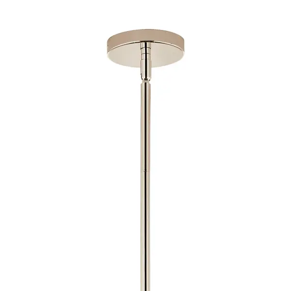 Stunning 30" Convertible Chandelier with Polished Nickel Finish - Image 8