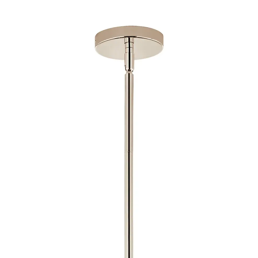 Stunning 30" Convertible Chandelier with Polished Nickel Finish - Image 8