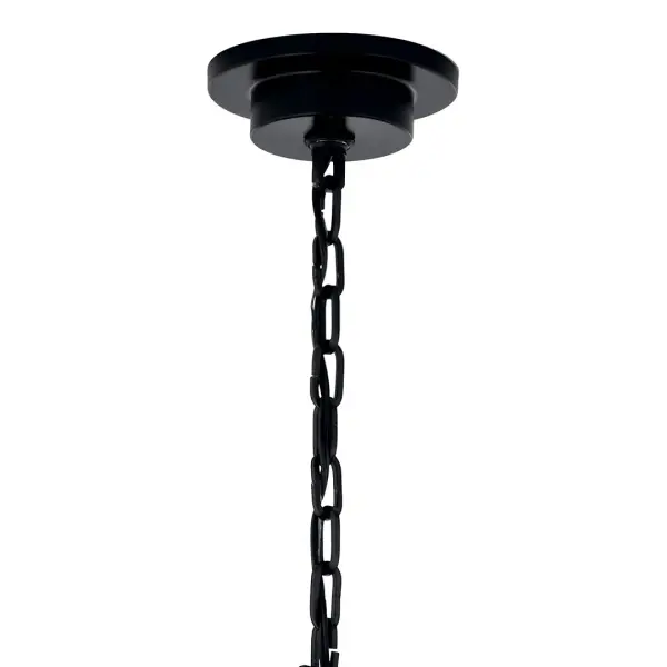 Bold 6-Light Statement Chandelier with Versatile Black Finish - Image 6