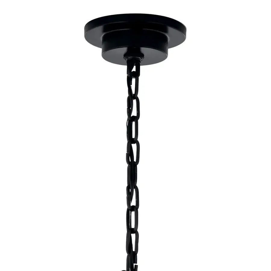 Bold 6-Light Statement Chandelier with Versatile Black Finish - Image 6