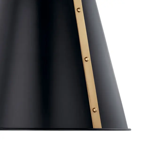 Etcher 18" 2-Light Pendant in Black and Champagne Bronze - Image 3