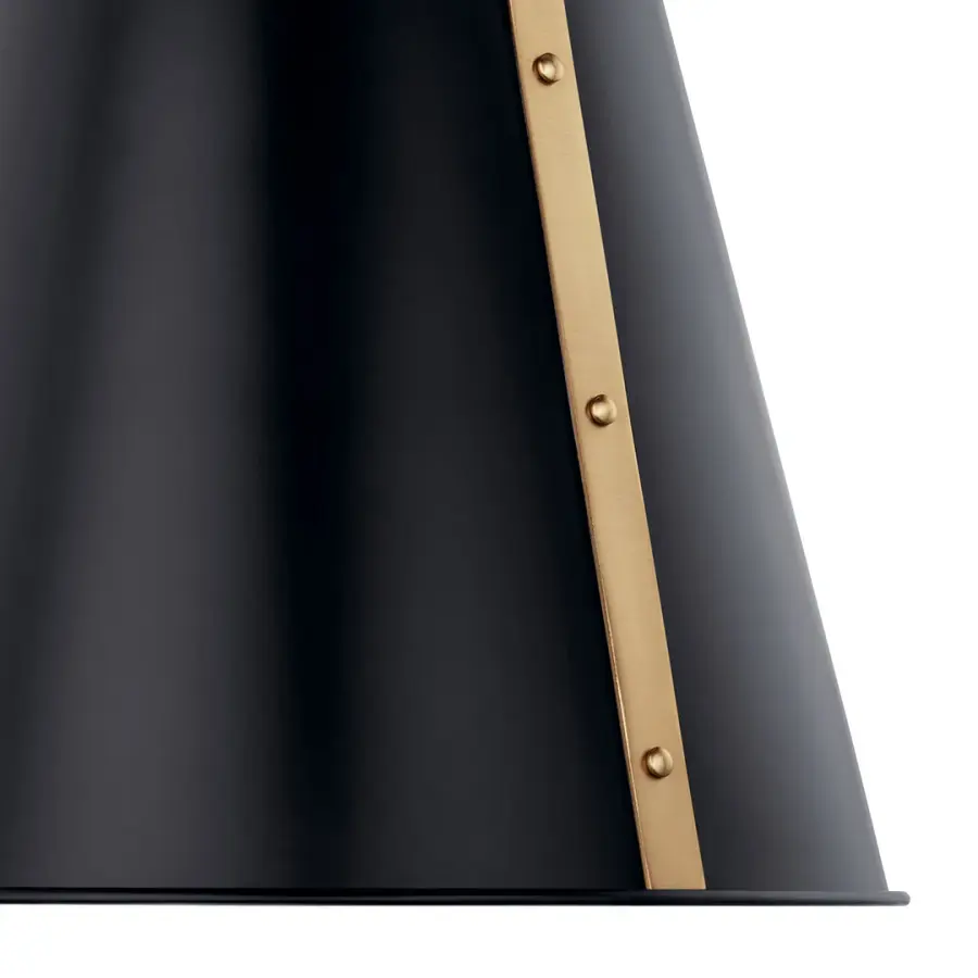 Etcher 18" 2-Light Pendant in Black and Champagne Bronze - Image 3