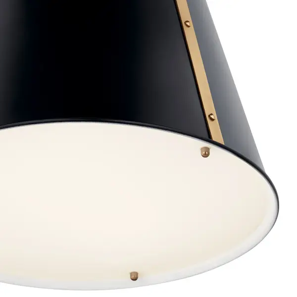 Etcher 18" 2-Light Pendant in Black and Champagne Bronze - Image 4