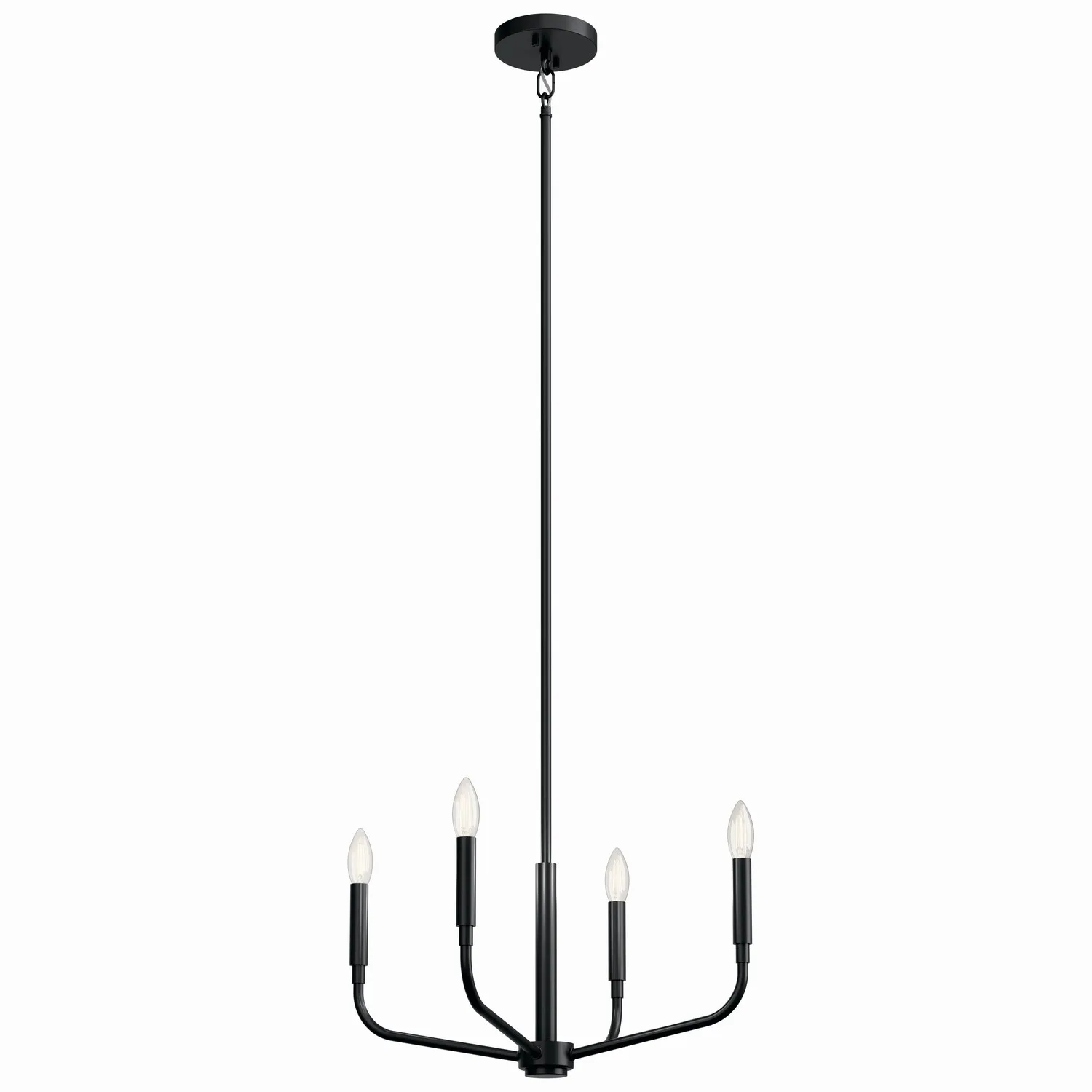 Madden 4-Light Convertible Chandelier in Black