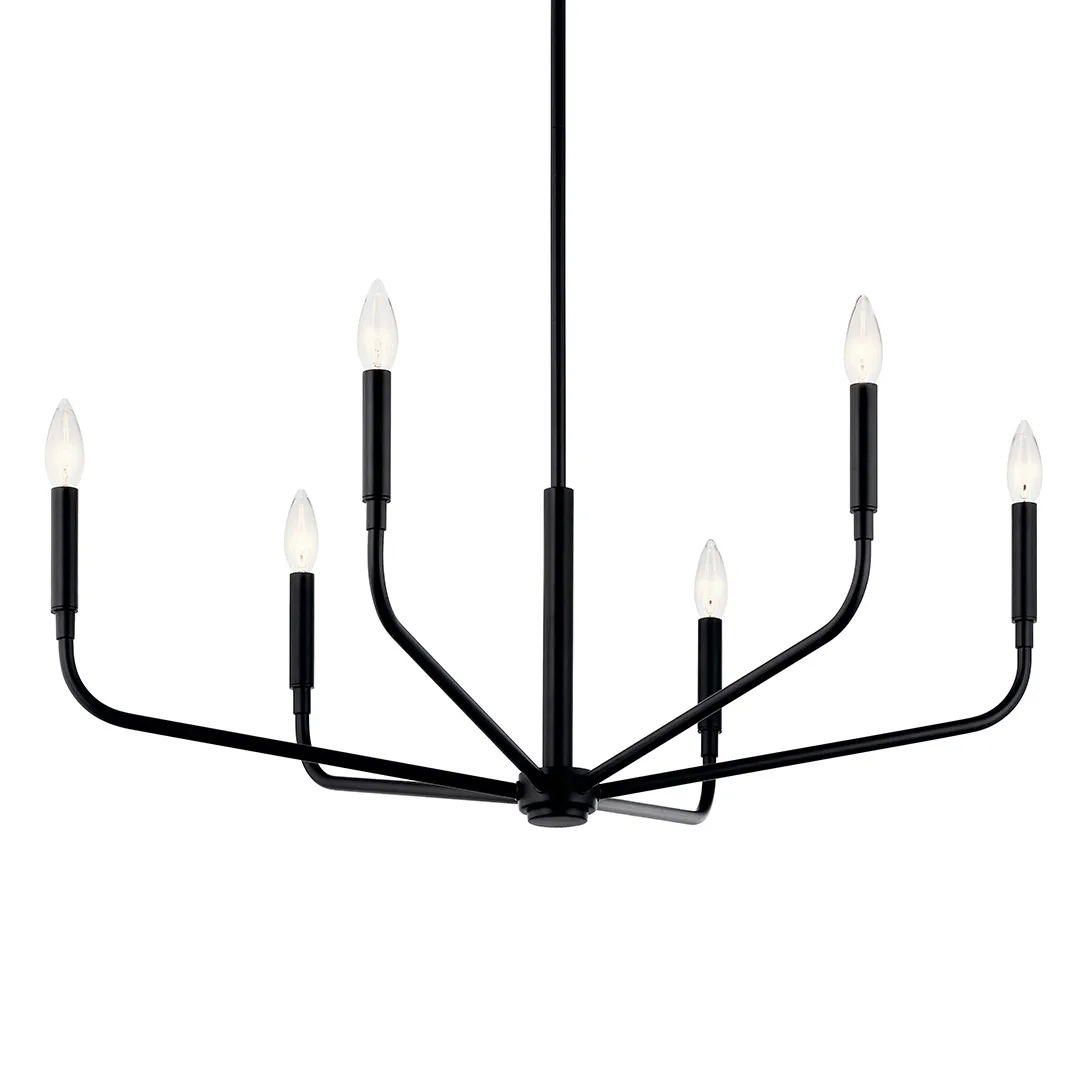 Madden 32" 6-Light Chandelier in Black