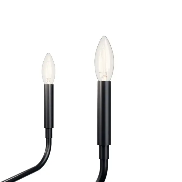 Madden 32" 6-Light Chandelier in Black - Image 3
