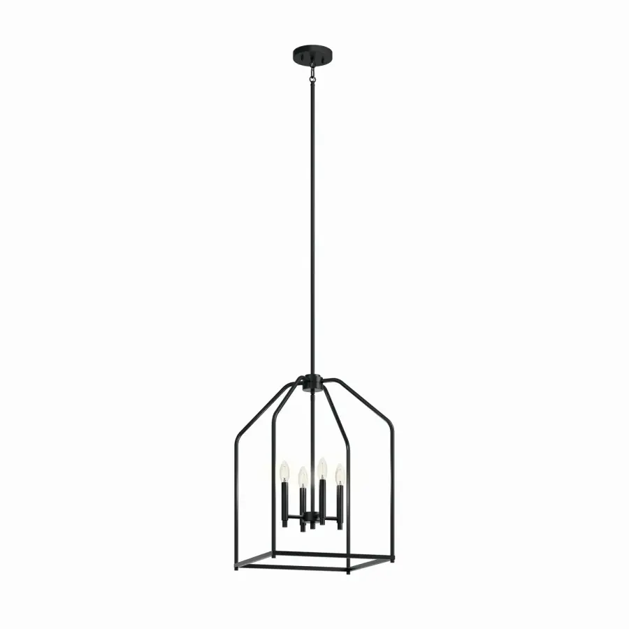 Madden 4-Light Foyer Pendant in Black