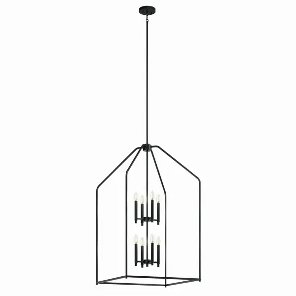 Madden 8-Light Foyer Pendant in Black