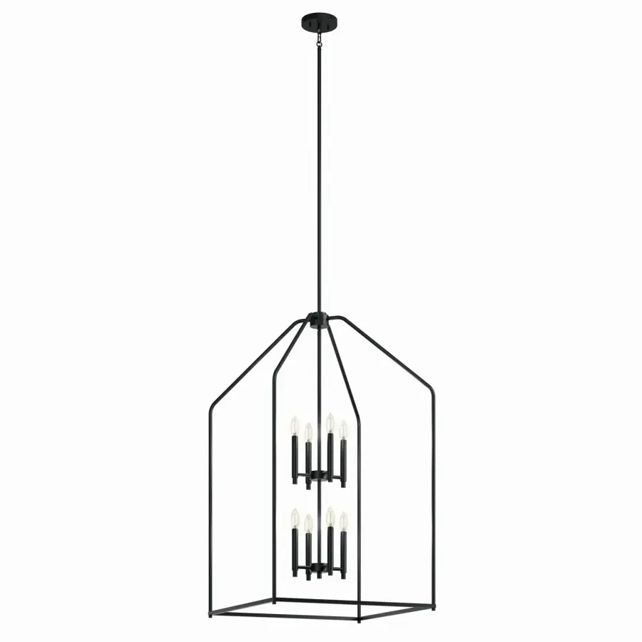 Madden 8-Light Foyer Pendant in Black