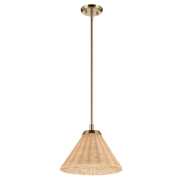 Bekah Rattan Cone Pendant Light - Image 2