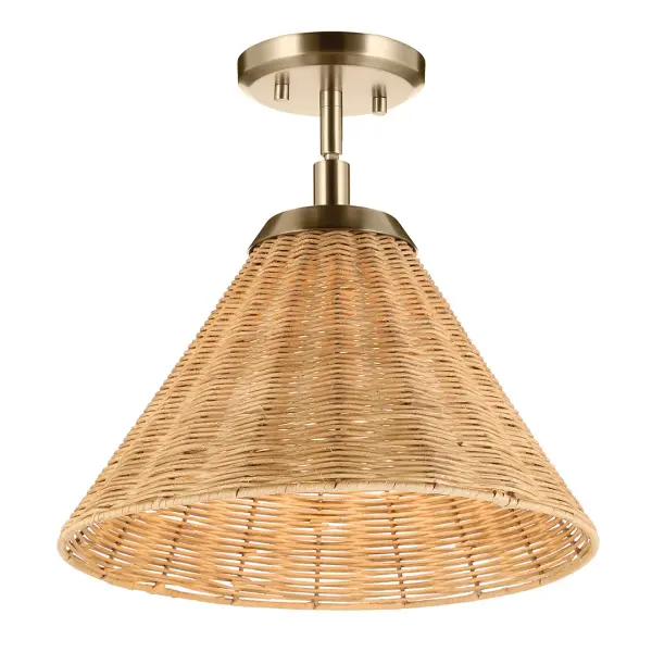 Bekah Rattan Cone Pendant Light - Image 3