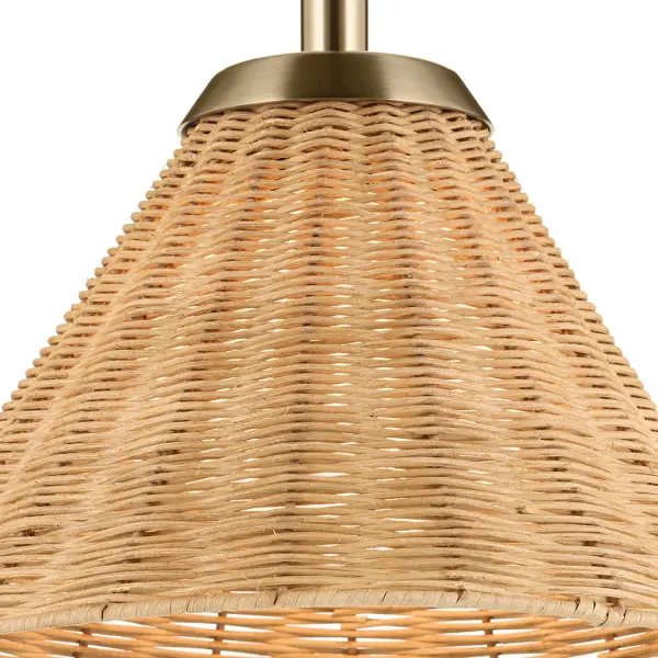 Bekah Rattan Cone Pendant Light - Image 4