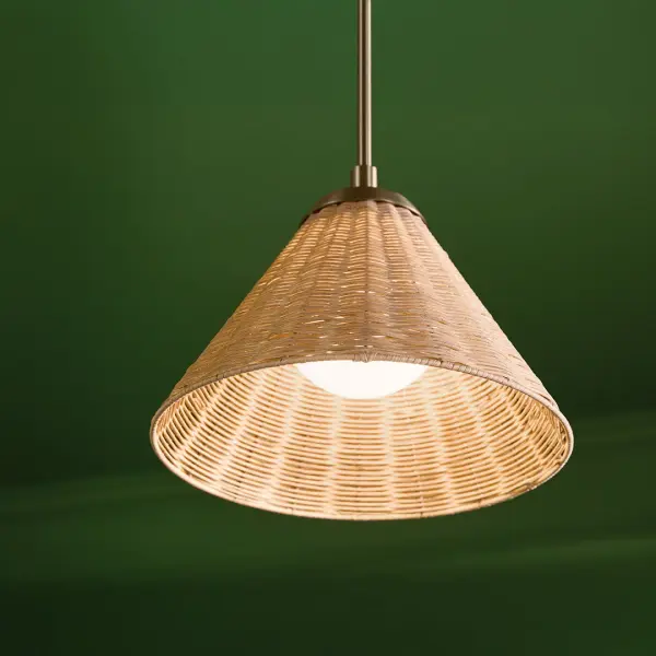 Bekah Rattan Cone Pendant Light - Image 7