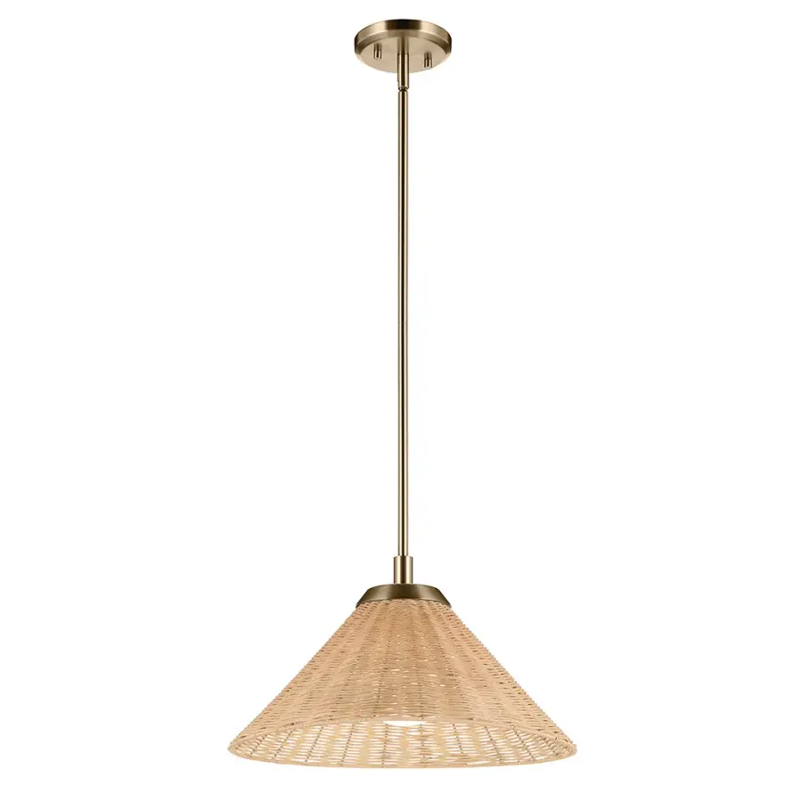 Bekah Rattan Cone Pendant Light - Image 2