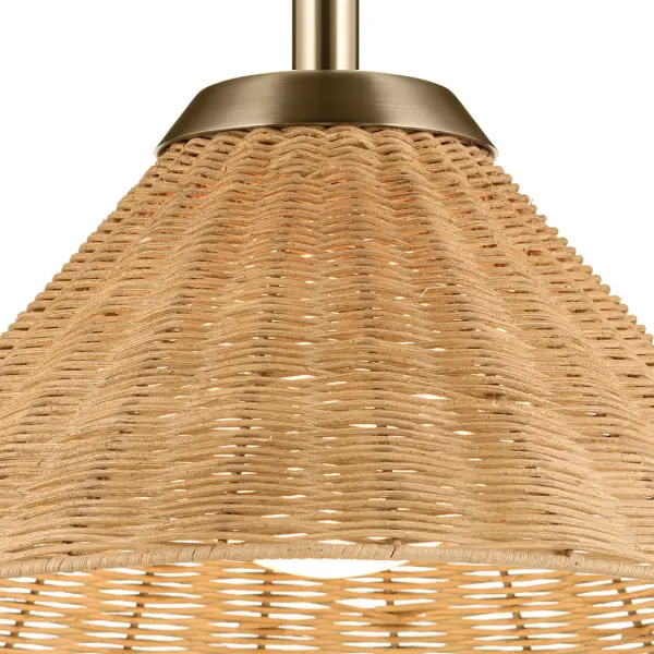 Bekah Rattan Cone Pendant Light - Image 4