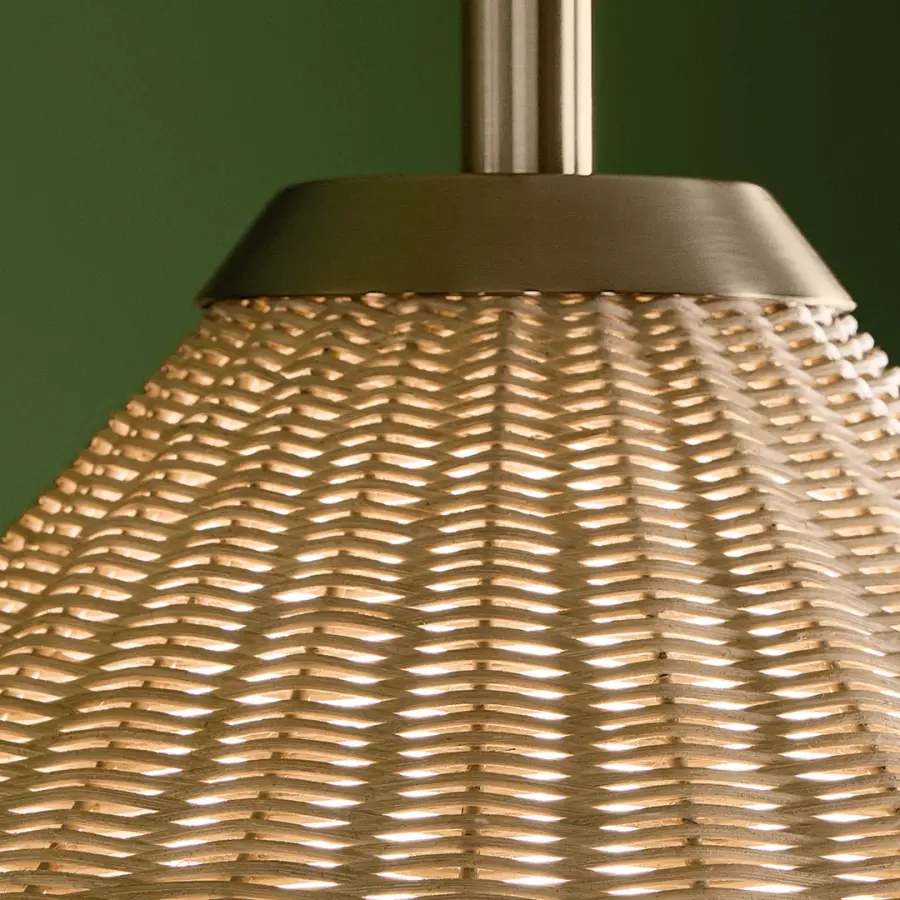 Bekah Rattan Cone Pendant Light - Image 8