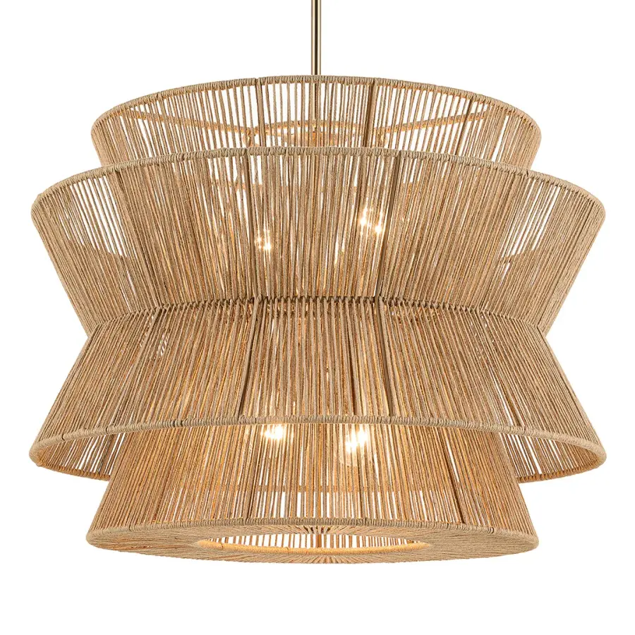 Ophira 4-Light Jute Pendant - Image 1