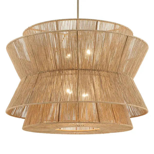 Ophira 4-Light Jute Pendant - Image 1