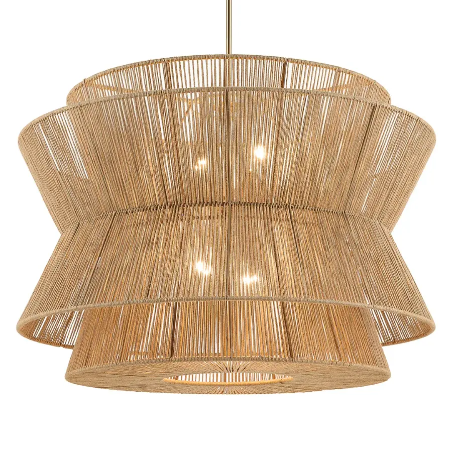 Ophira 4-Light Jute Pendant - Image 1