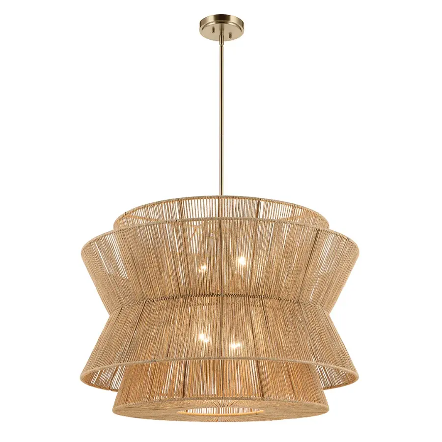 Ophira 4-Light Jute Pendant - Image 2