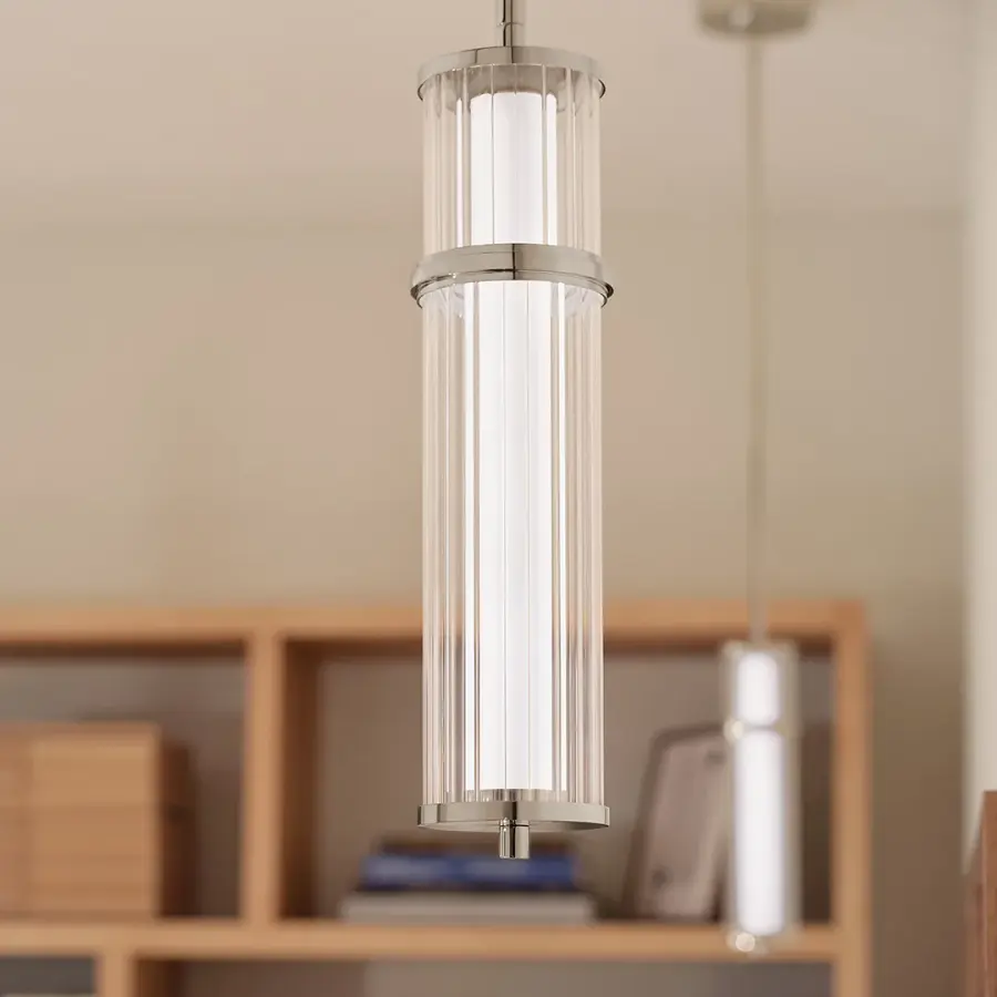 Riven Pendant Light in Polished Nickel - Image 5