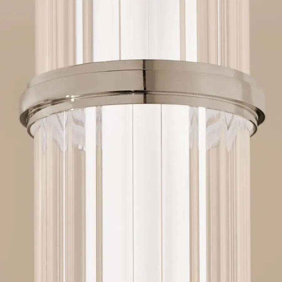 Riven Pendant Light in Polished Nickel - Image 6