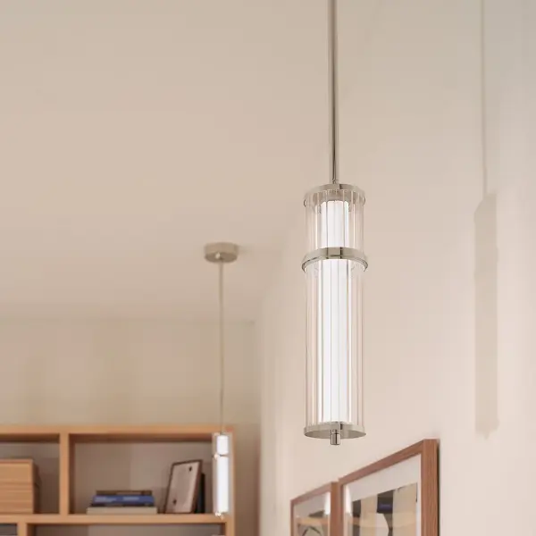 Riven Pendant Light in Polished Nickel - Image 7