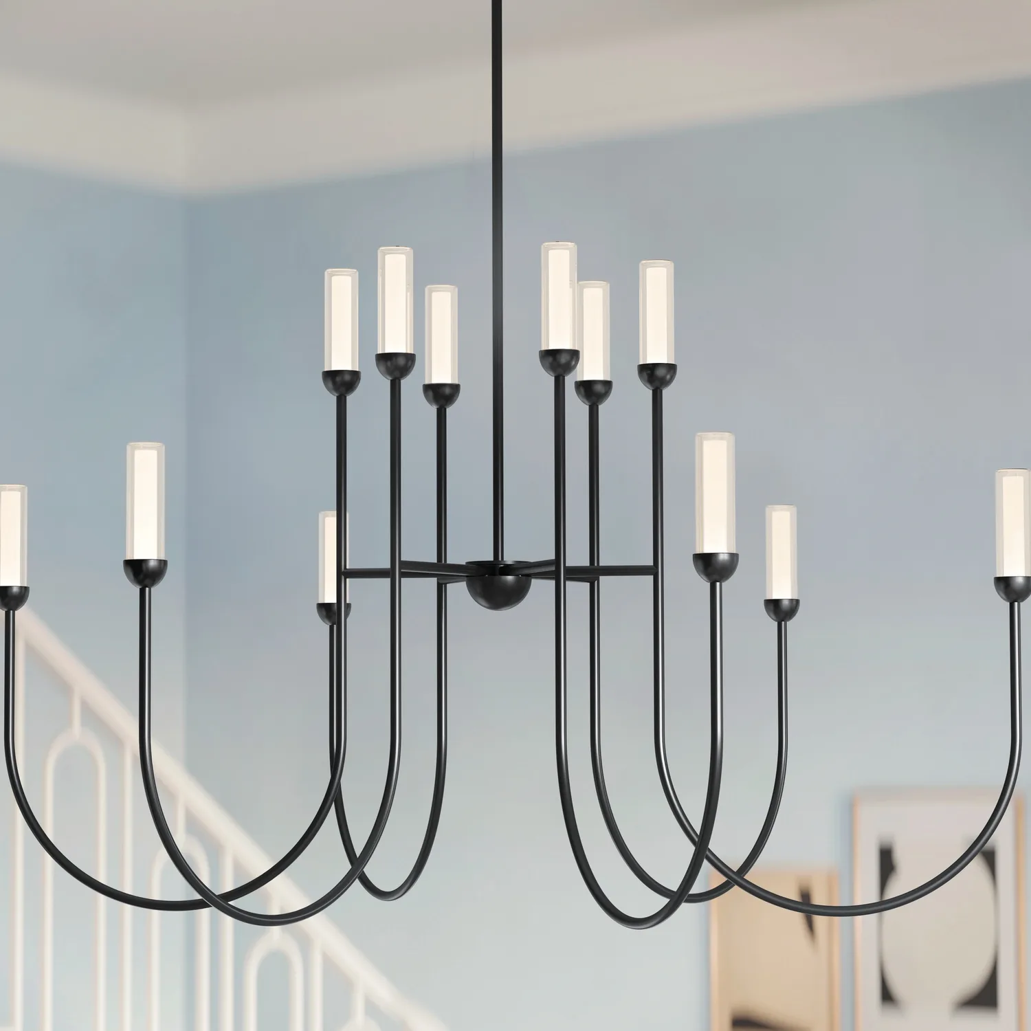 Moraine LED Chandelier in Black
