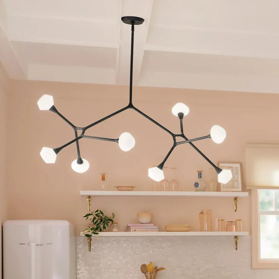 Dramatic 8-Light Statement Piece with Convertible Mounting Flexibility - Image 6