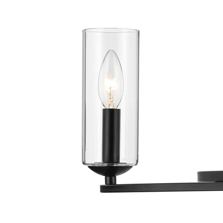 Harpin 6-Light Chandelier in Black - Image 4