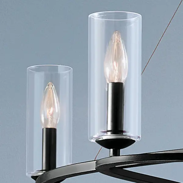 Harpin 6-Light Chandelier in Black - Image 7