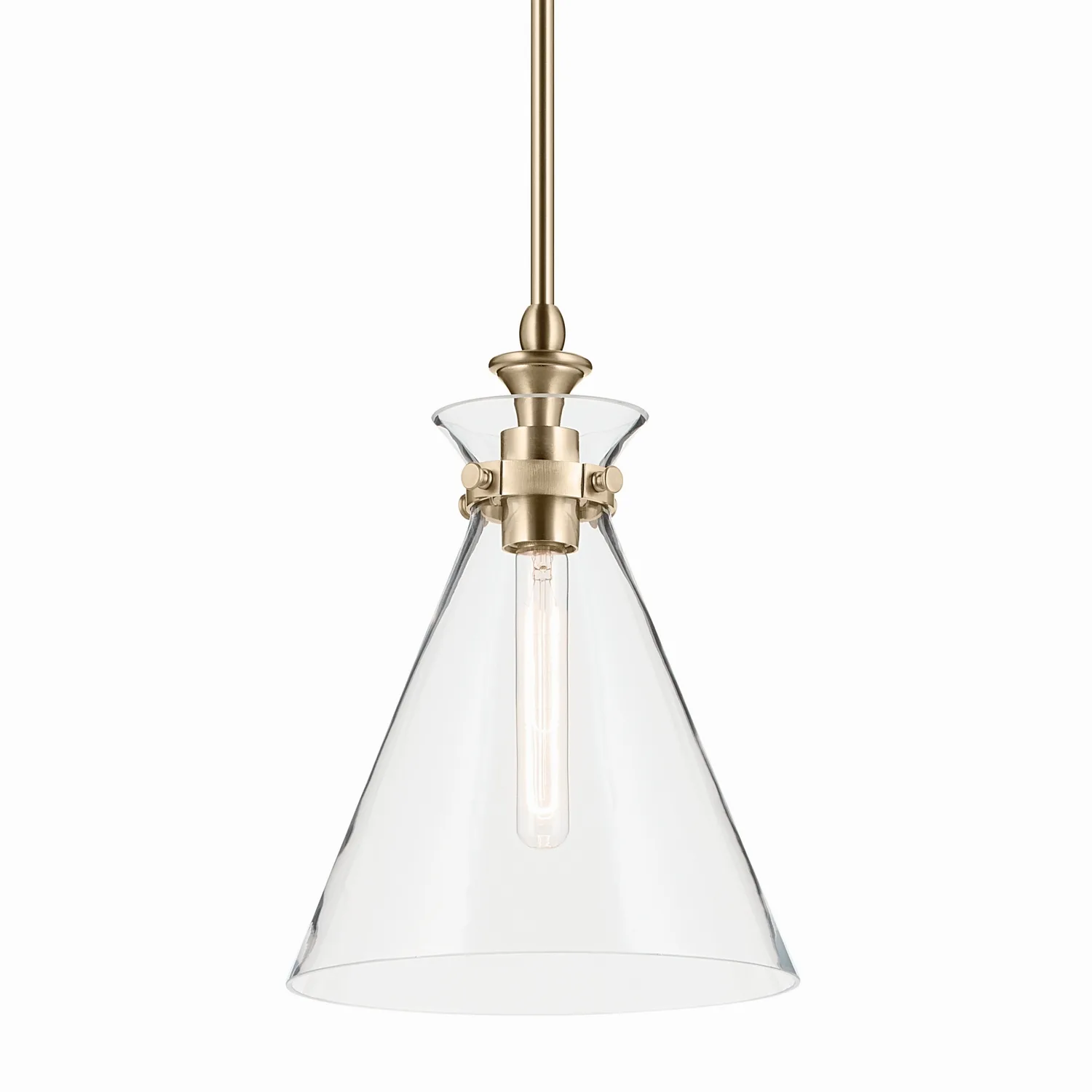Laria One Light Pendant in Champagne Bronze
