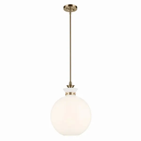 The Laria pendant masterfully blends traditional globe silhouettes with contemporary detailing. Its opal glass creates a soft, milky glow while the champagne bronze finish adds warmth. The Korean sachet bag inspiration brings unique character to this versatile fixture.