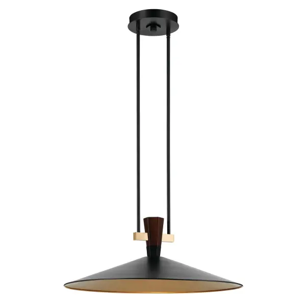 The Tenon LED Pendant delivers modern minimalism with integrated LED technology. Its 28-inch linear profile and matte black finish make it ideal for contemporary kitchens and dining spaces seeking clean, efficient lighting.