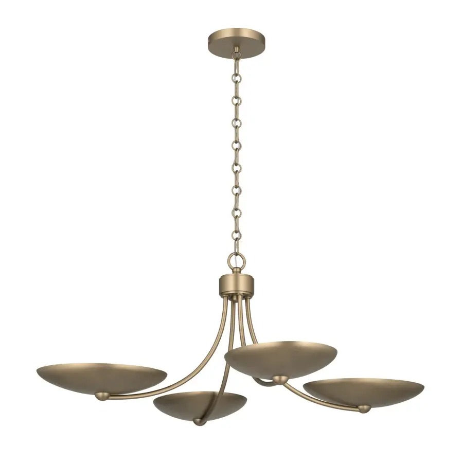 Palmela 4-Light Chandelier in Champagne Bronze
